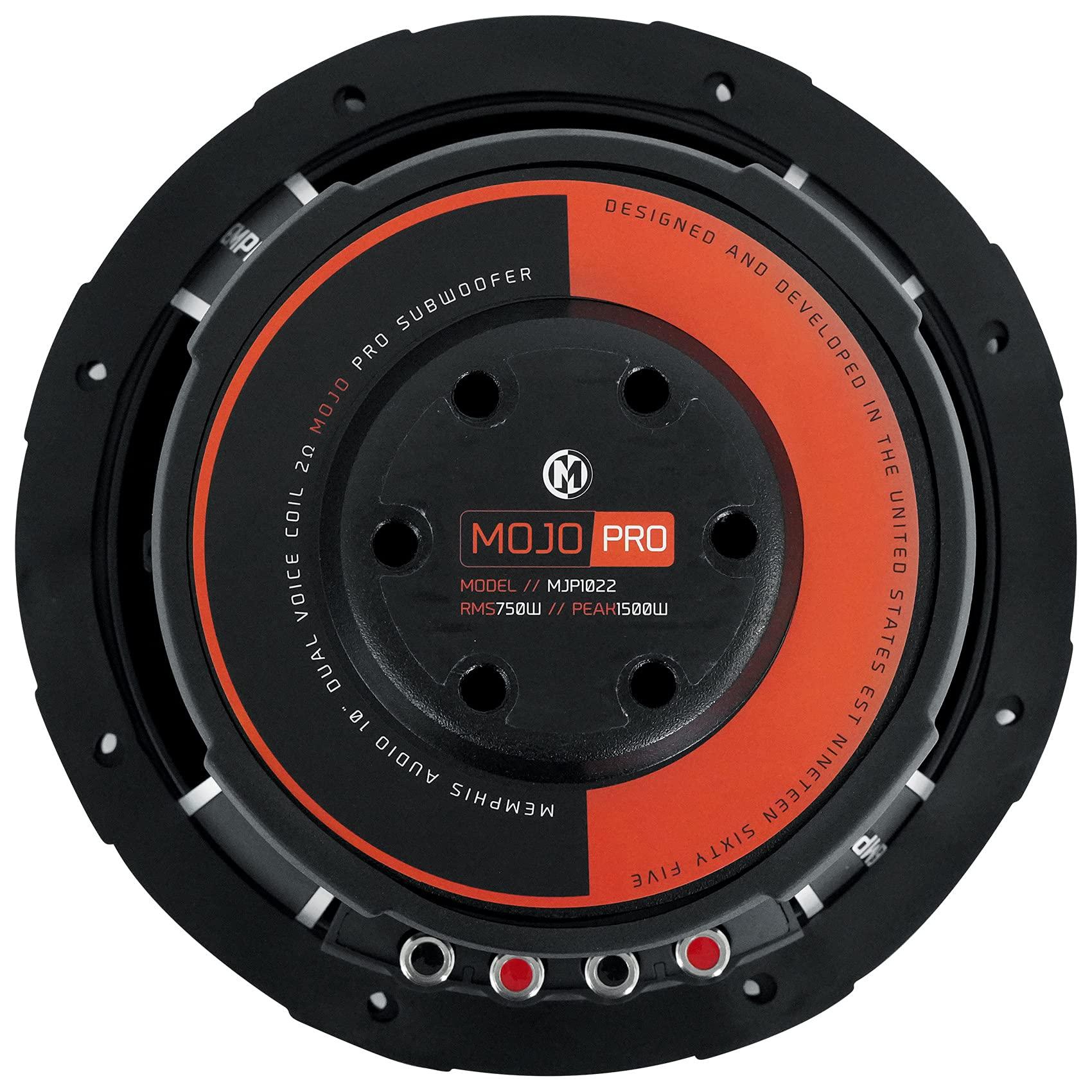 Memphis Audio Memphis (2) Audio MJP1022 10\" 1500w MOJO Pro Car Audio Subwoofers DVC 2 ohm Subs