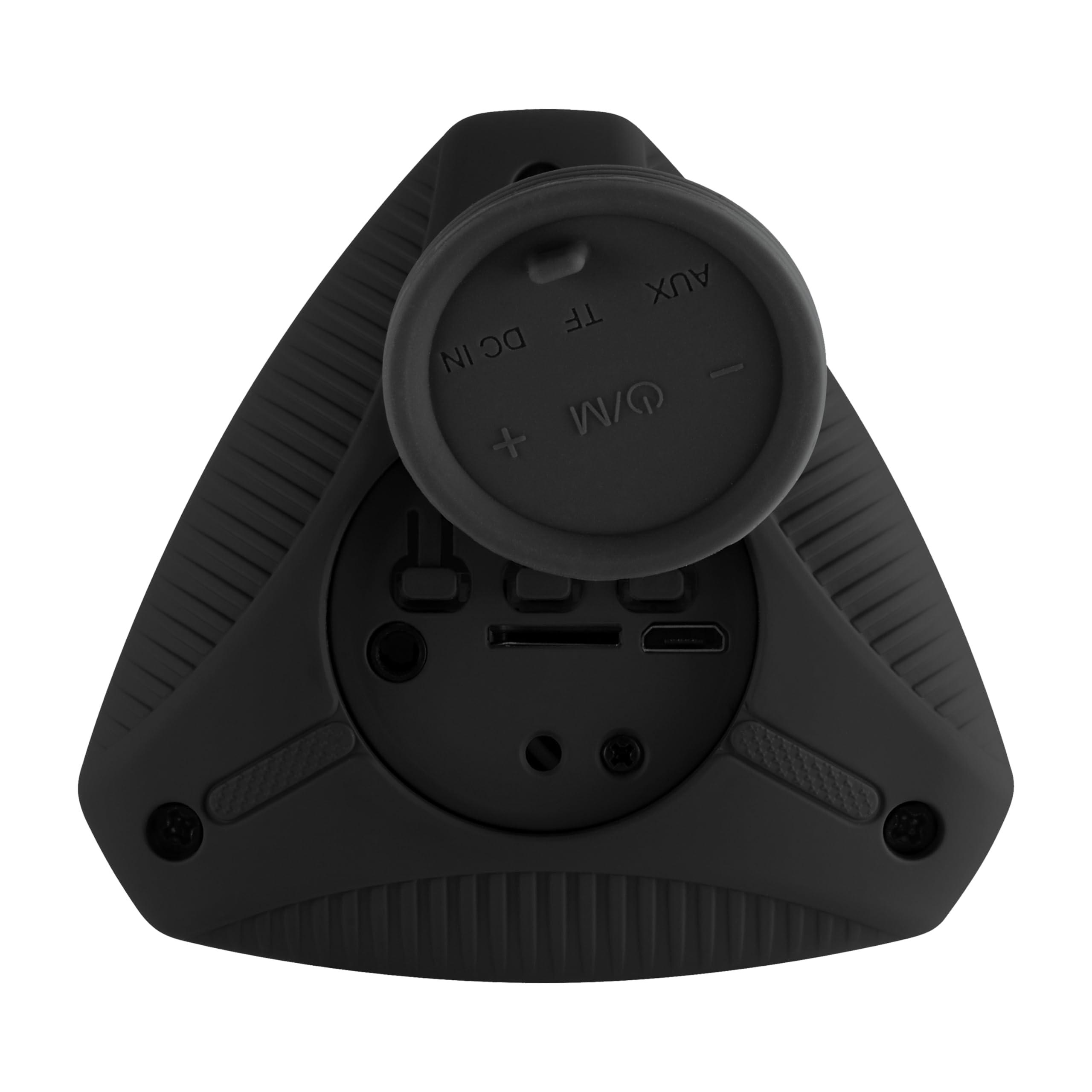 Supersonic Supersonic SC-1450IPX Water Resistant Portable Bluetooth TWS Speaker, IPX6 Water Resistant, Secure Pairing, Micro SD Card Slot, 3.5mm Input, Rechargeable, Convenient Wrist Band (Black)