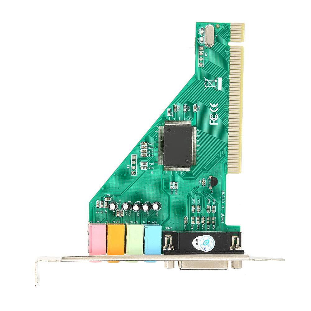 VBESTLIFE CMI8738 PCI Sound Card, PCI Sound Card Channel 4.1 for Computer Desktop Internal Audio Karte Stereo Surround