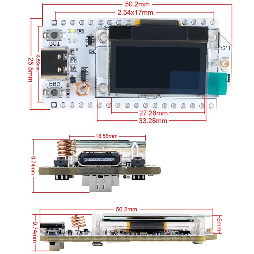 DIYmalls DIYmalls 915 ESP32 LoRa V3 + Keypad 4x4 Matrix Membrane