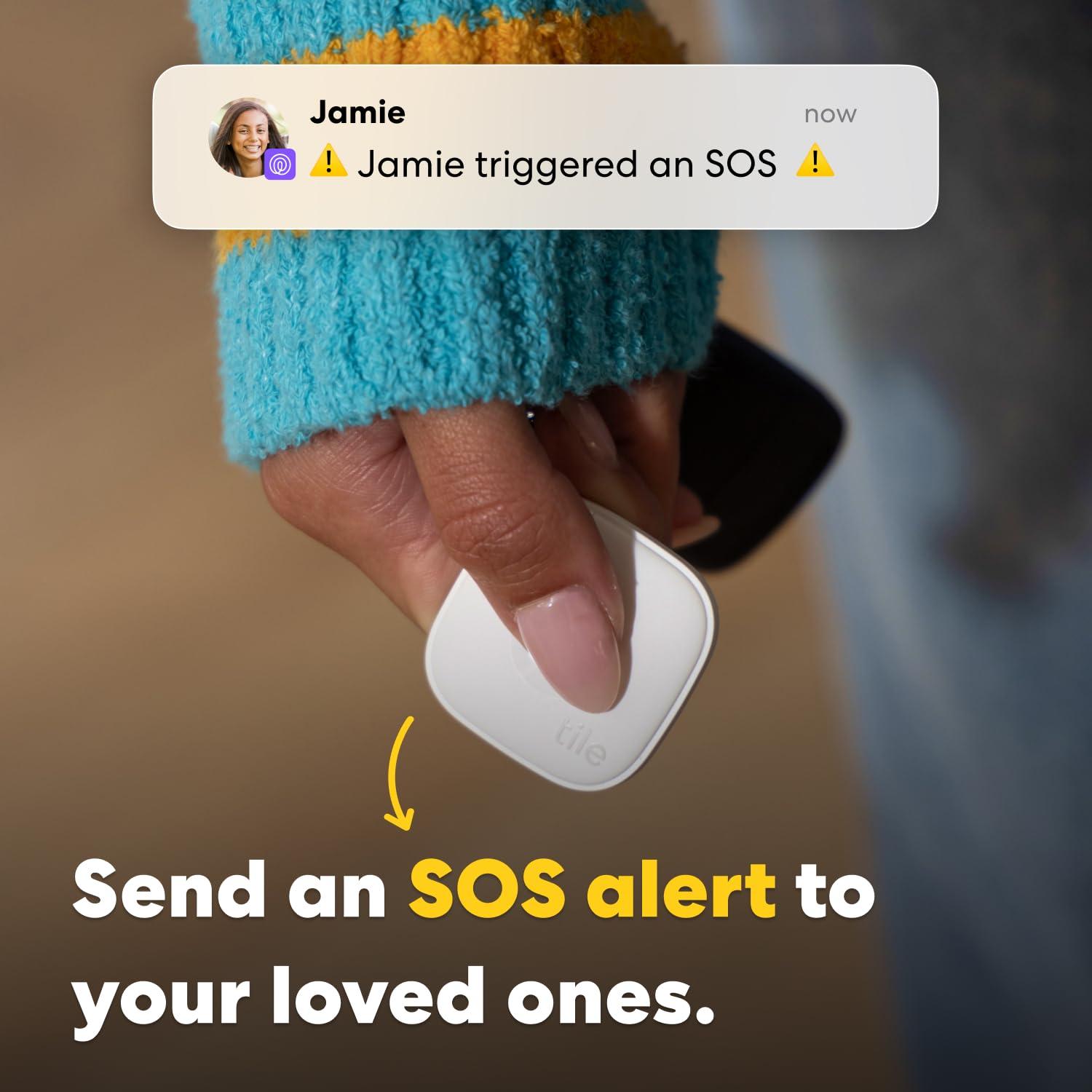 Tile Tile by Life360 Mate (2024) Bluetooth Tracker, Keys Finder and Item Locator for Keys, Bags and More. Phone Finder. Both iOS and Android Compatible. 4-Pack (Black)