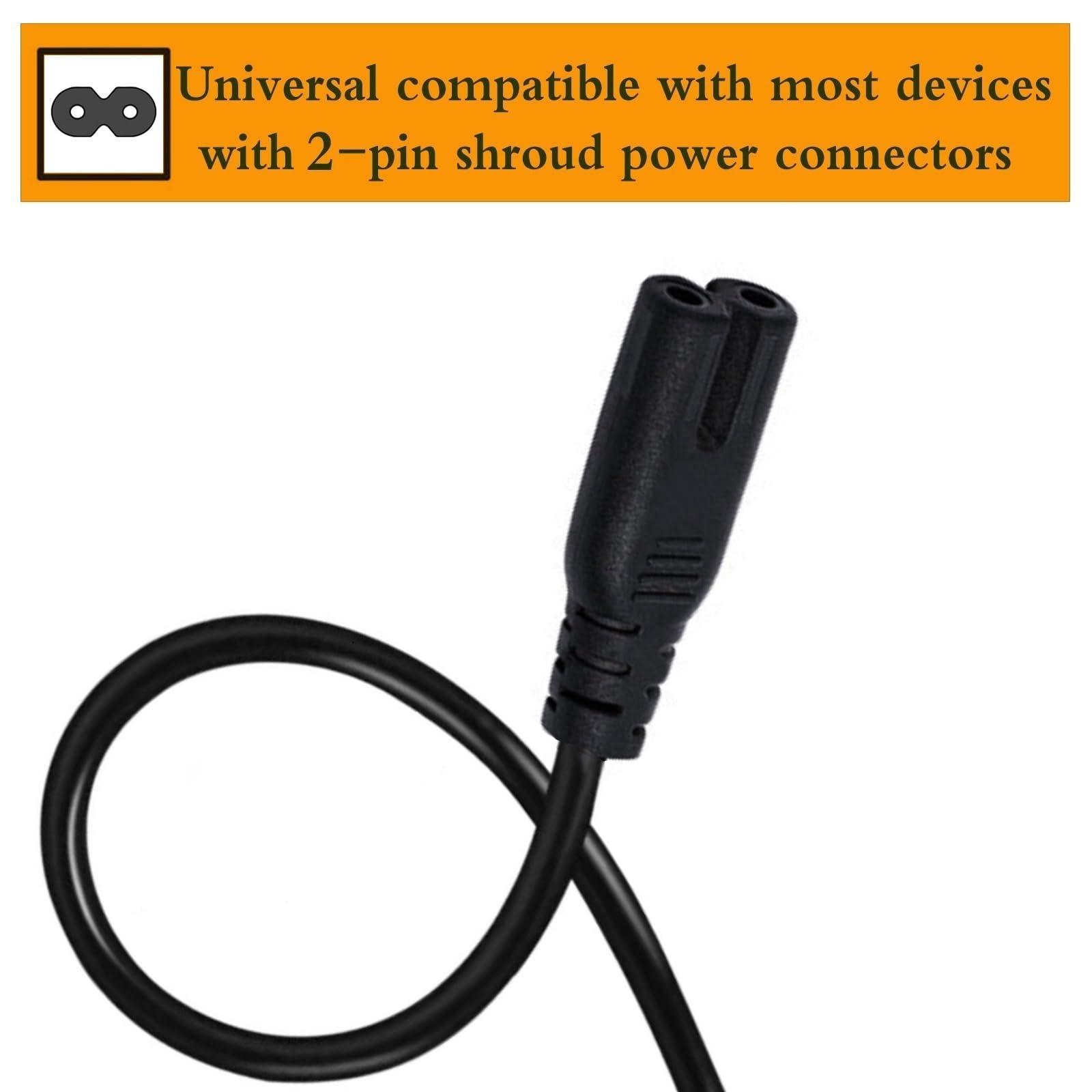 AUZERES Power Cord Cable Compatible with Apple TV 1st, 2nd, 3rd, 4th, 5th Generation Replacement Apple TV Power Cord