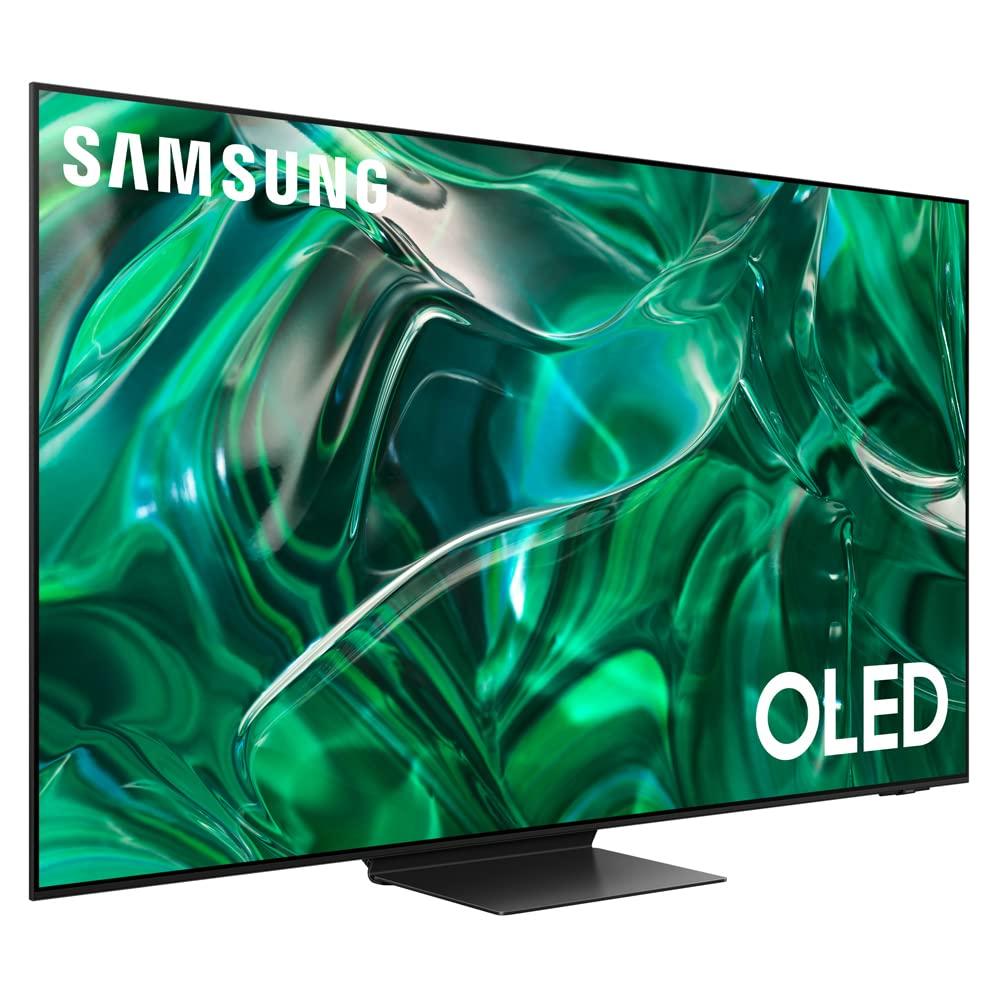 SAMSUNG SAMSUNG QN55S95CAFXZA 55 inch HDR Quantum Dot OLED Smart TV 2023 (Renewed) Bundle with 2 YR CPS Enhanced Protection Pack
