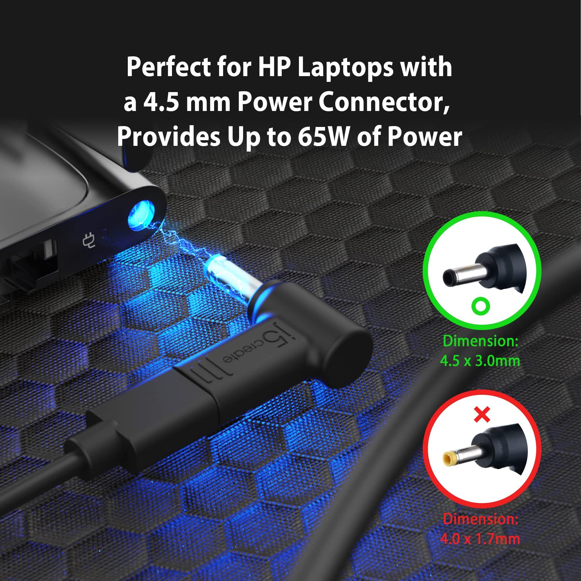 j5create j5create 65W GaN PD USB-C Foldable Mini Charger with HP DC Converter, Suitable for MacBook Pro/Air M2/M1, Dell XPS, HP, iPad Pro, Steam Deck, Laptops, Galaxy S22/S21/S20 (JUP1565)