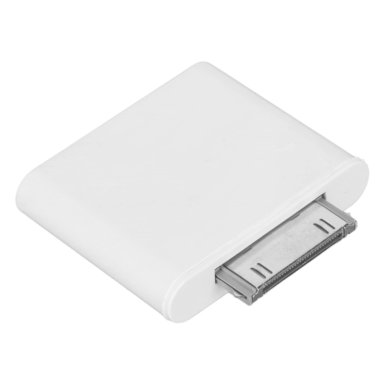 VBESTLIFE VBESTLIFE 30 Pin Bluetooth Adapter Receiver, Bluetooth Transmitter Plug and Play & Automatic Compatible with iOS Pod and Other 30 Pin Dock Speakers (White)