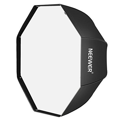 Neewer Neewer 47''/ 120cm Octagonal Softbox Umbrella with Carrying Bag for Portrait or Product Photography, Suitable for Canon Nikon Sony Speedlite, Studio Flash (Black)