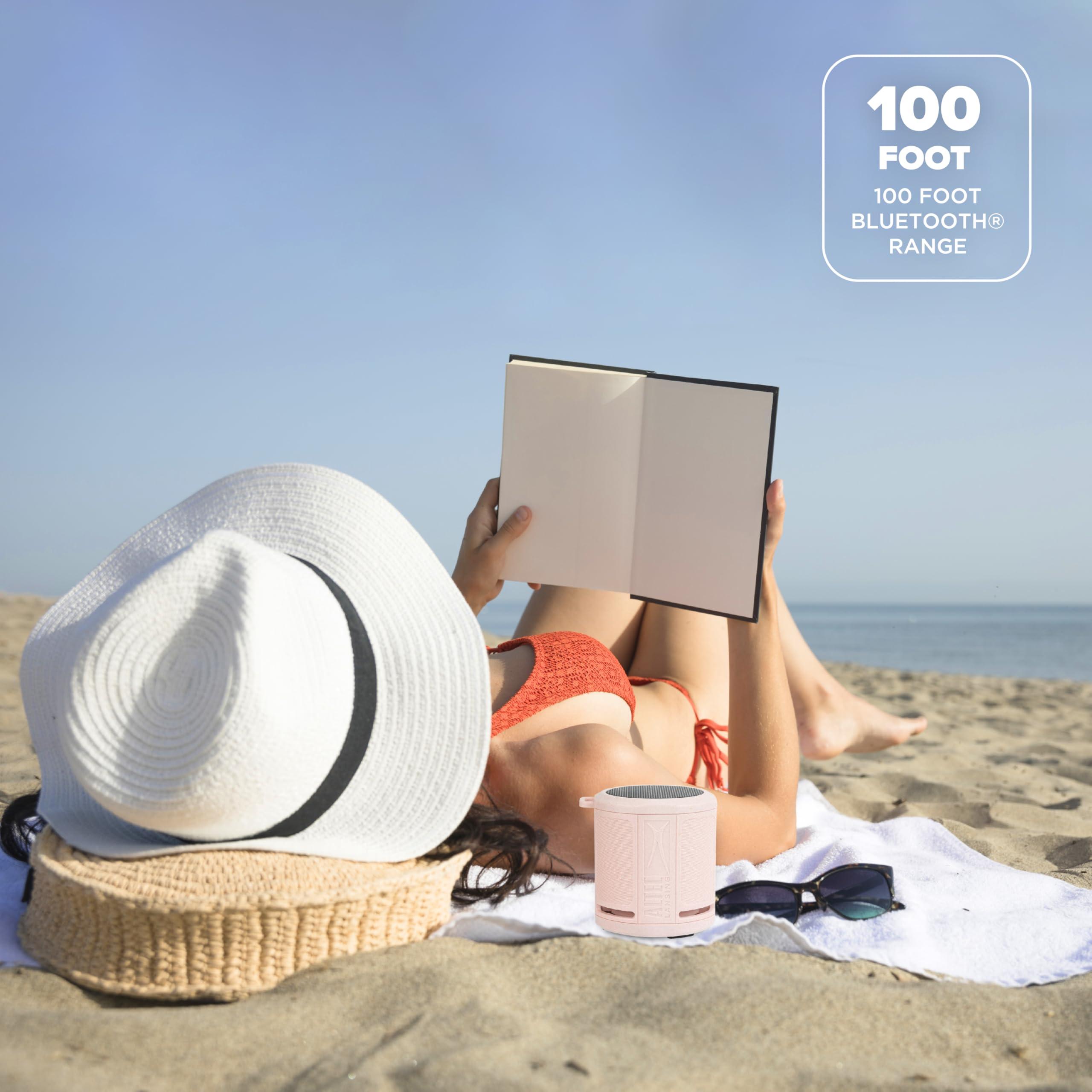 Altec Lansing Altec Lansing HydraMicro - Waterproof Bluetooth Speaker, Lightweight & Portable Speaker for Travel & Outdoor Use, Petal Pink