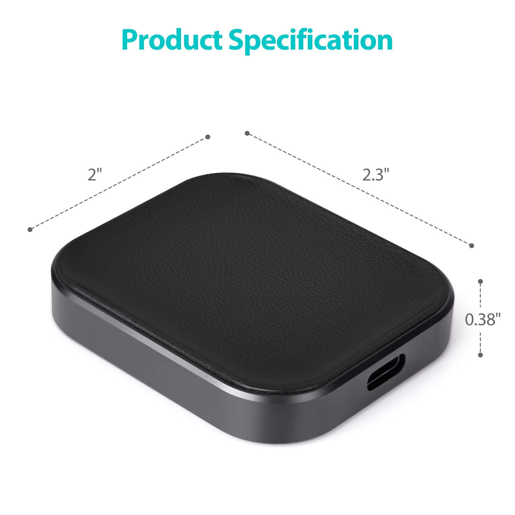 Miroddi Airpods Pro Charger, Wireless Charger for AirPods Pro 2, AirPods Pro 1, AirPods 4 (with ANC), AirPods 3, AirPods 2, AirPods Wireless Charging Station (No AirPods Included), Black