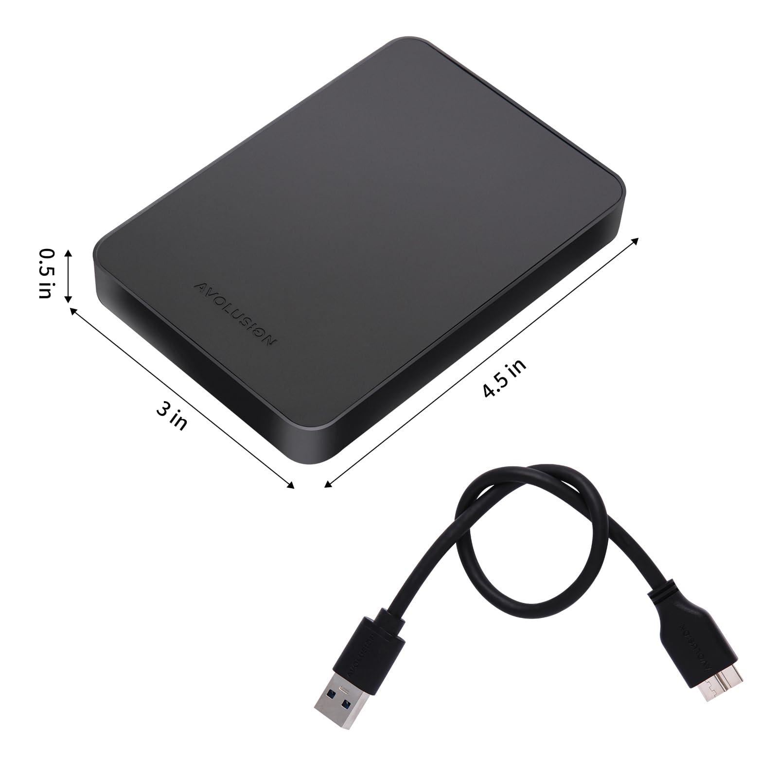 Avolusion Avolusion Z2-S 1TB USB 3.0 Ultra Slim External Hard Drive/Pocket Drive (for Windows, MacOS, Xbox, PlayStation) (Renewed)