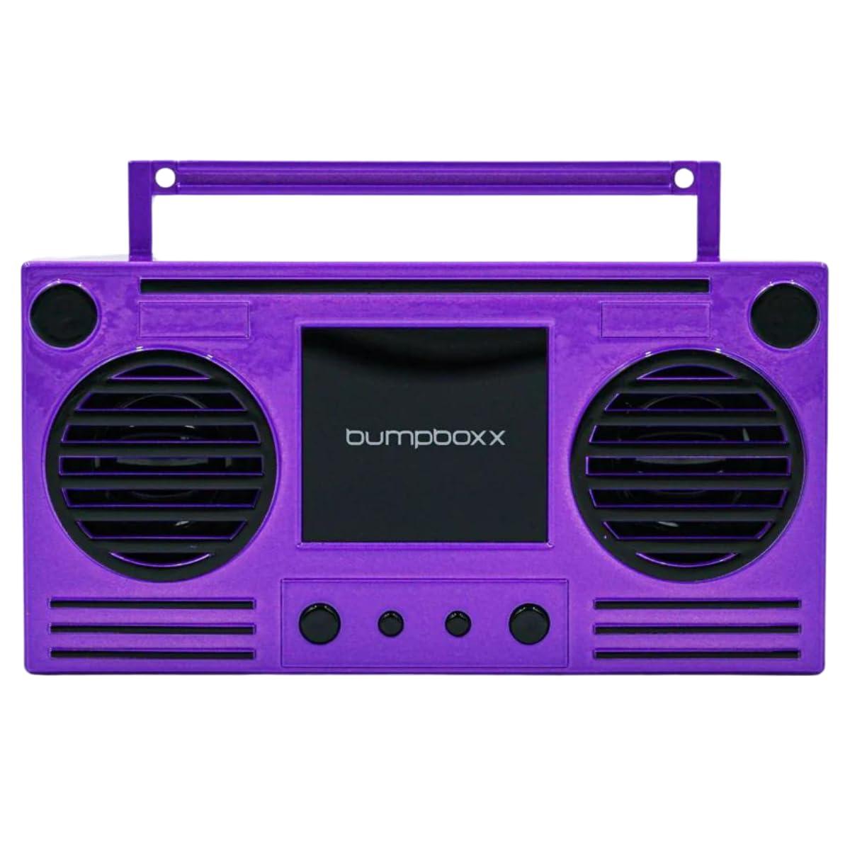 Bumpboxx Bumpboxx MicroBoom Wearable Necklace Bluetooth Speaker Boombox | Bluetooth Portable Speaker | Includes 24 Chain & Rechargeable LI-ION Battery | Add Music to The Latest Fashion Trend | Poppoin Purple