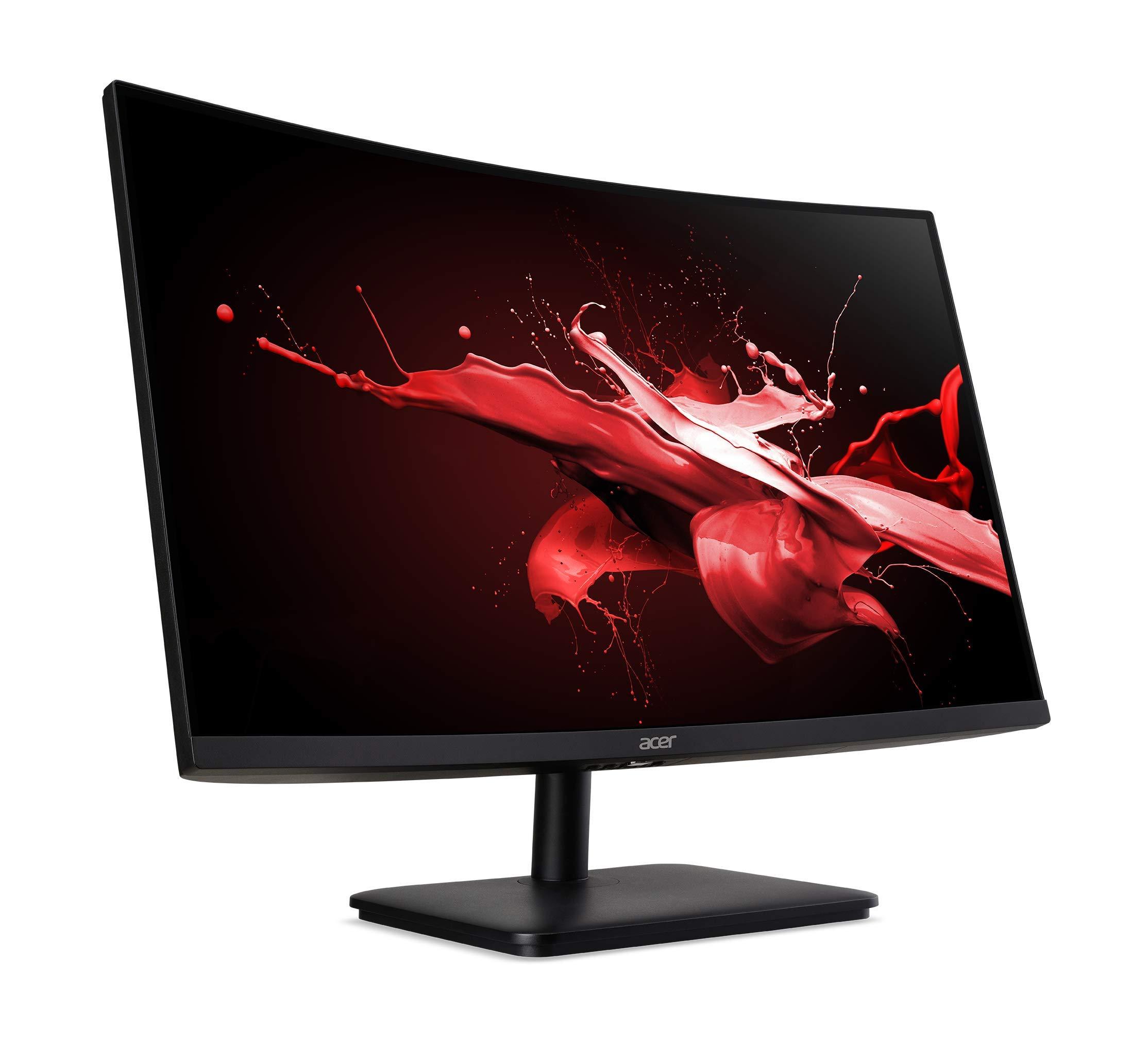 acer Acer ED270R Sbiipx 27\" 1500R Curved Zero-Frame Full HD (1920 x 1080) Gaming Monitor with AMD FreeSync Technology | 165Hz | 5ms (G to G) | Display Port & 2 x HDMI 1.4 Ports
