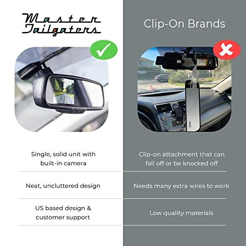 Master Tailgaters Master Tailgaters 10" OEM Rear View Mirror Dash Cam with 10" LCD Screen | Rearview Universal Fit | 1080p 30fps HD DVR | Dual Way Video Recorder with WiFi | Anti Glare | 1080p Backup Camera Included