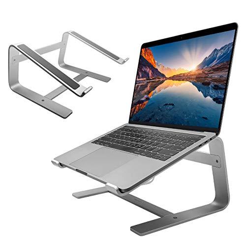 Macally Macally Aluminum Silver Wireless Keyboard with an Ergonomic Silver Laptop Stand, Better Your Workspace
