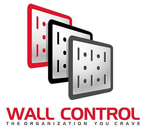 Wall Control Wall Control Pegboard 16in x 32in Horizontal Black Metal Pegboard Tool Board Panel
