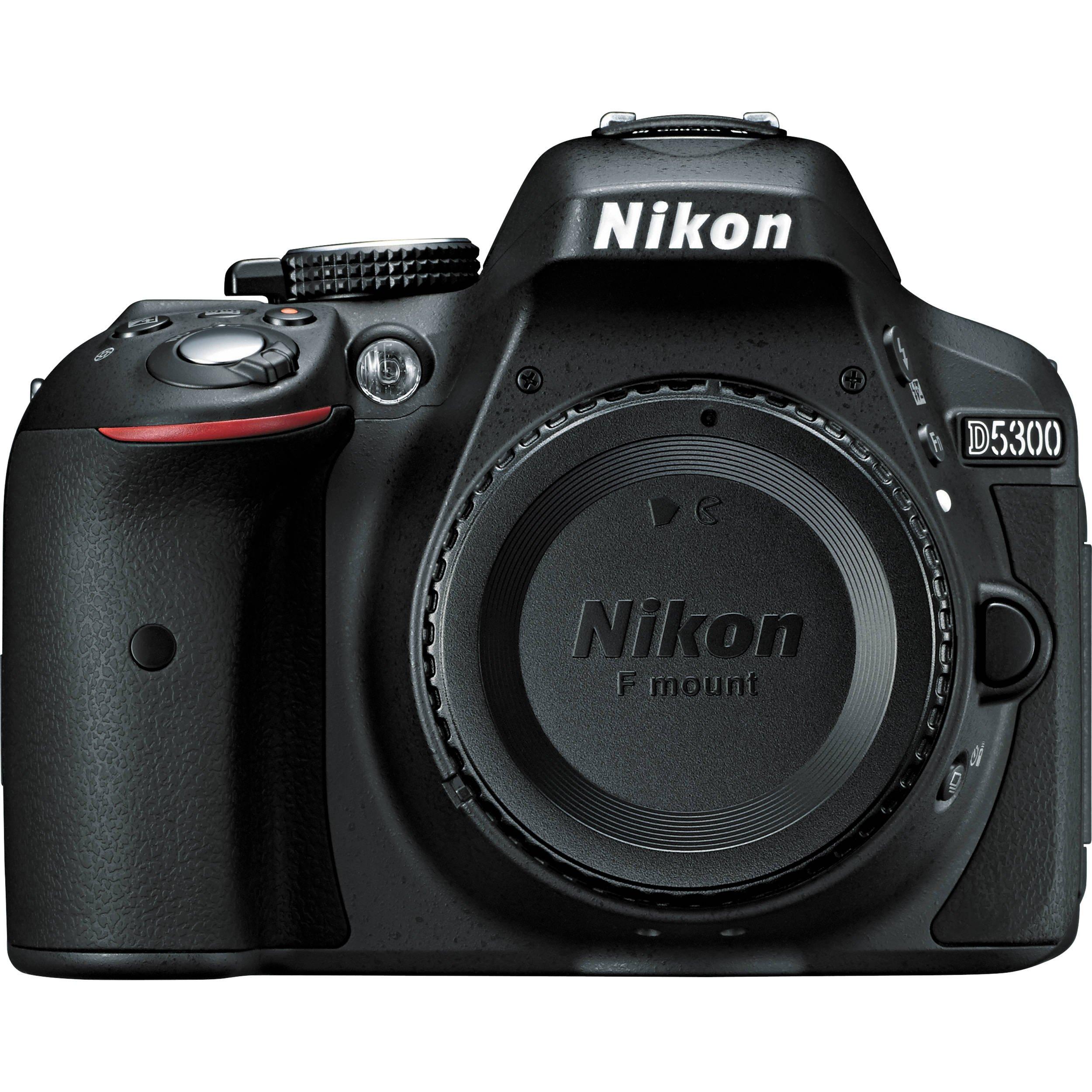 Nikon Nikon D5300 24.2 MP CMOS Digital SLR Camera with 18-55mm f/3.5-5.6G ED VR Auto Focus-S DX NIKKOR Zoom Lens (Black)