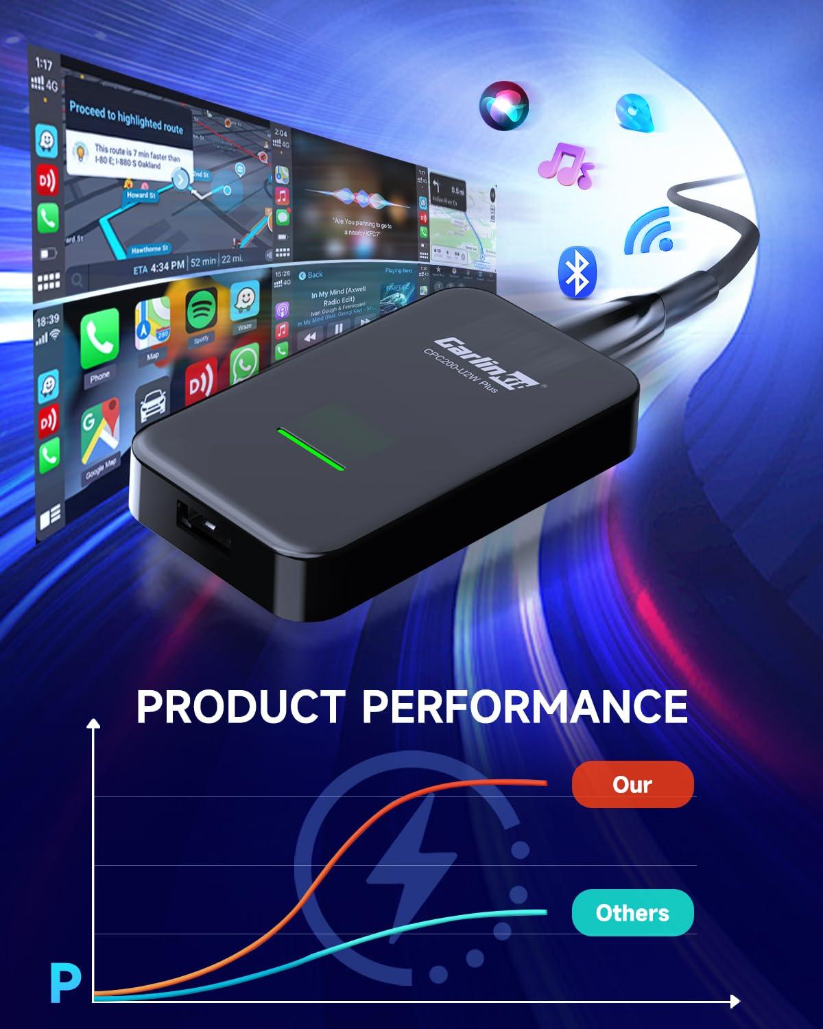 Carlinkit Carlinkit 3.0 Wireless CarPlay Adapter USB for Factory Wired CarPlay Cars (Model Year: 2015 to 2025), Wireless CarPlay Dongle Convert Wired to Wireless CarPlay