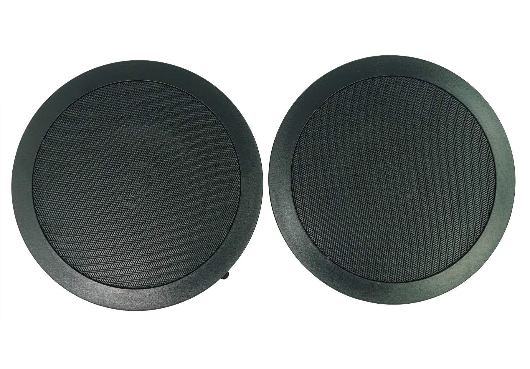 Rockville Rockville 2 CC65T Black 6.5" Commercial 70v Ceiling Speakers for Restaurant