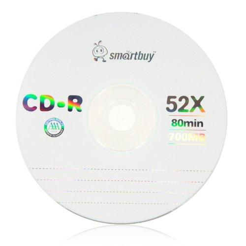 Smartbuy Smartbuy 1200-Disc 700MB/80Min 52x CD-R Logo Top Blank Data Recordable Media Disc