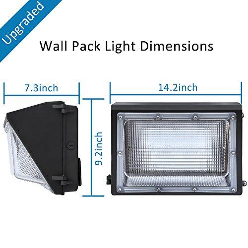 LEDMO LEDMO 120W LED Wall Pack Light 15840LM 840W HPS/HID Equivalent 5000K LED Security Flood Commercial and Industrial Outdoor LED Wall Lights for Parking Lots|Warehouses|Factories|House