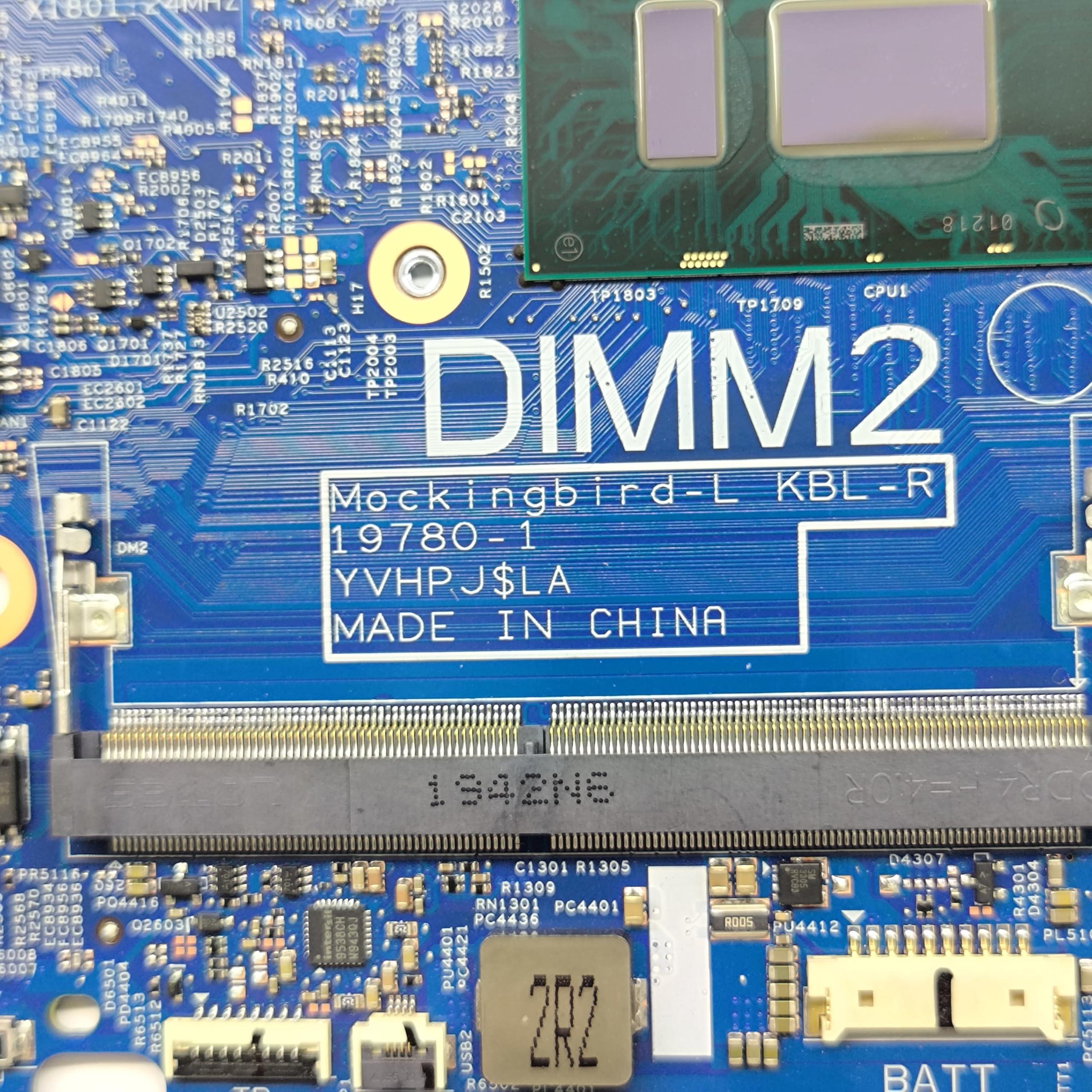 WGY Replacement Laptop Motherboard Mockingbird-l KBL-R 19780-1 for Dell Latitude 3410 System Board i3-8130U Processor 0NHX1J NHX1J