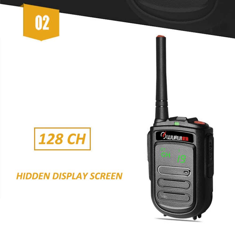 TXQ Wurui DP168 dmr walkie Talkie 2 Pack Mini Cheap Digital uhf Two Way Radio gmrs Long Range for Workplace Adults Skiing intercom Hospital Hotel Waterproof (2 PCS)