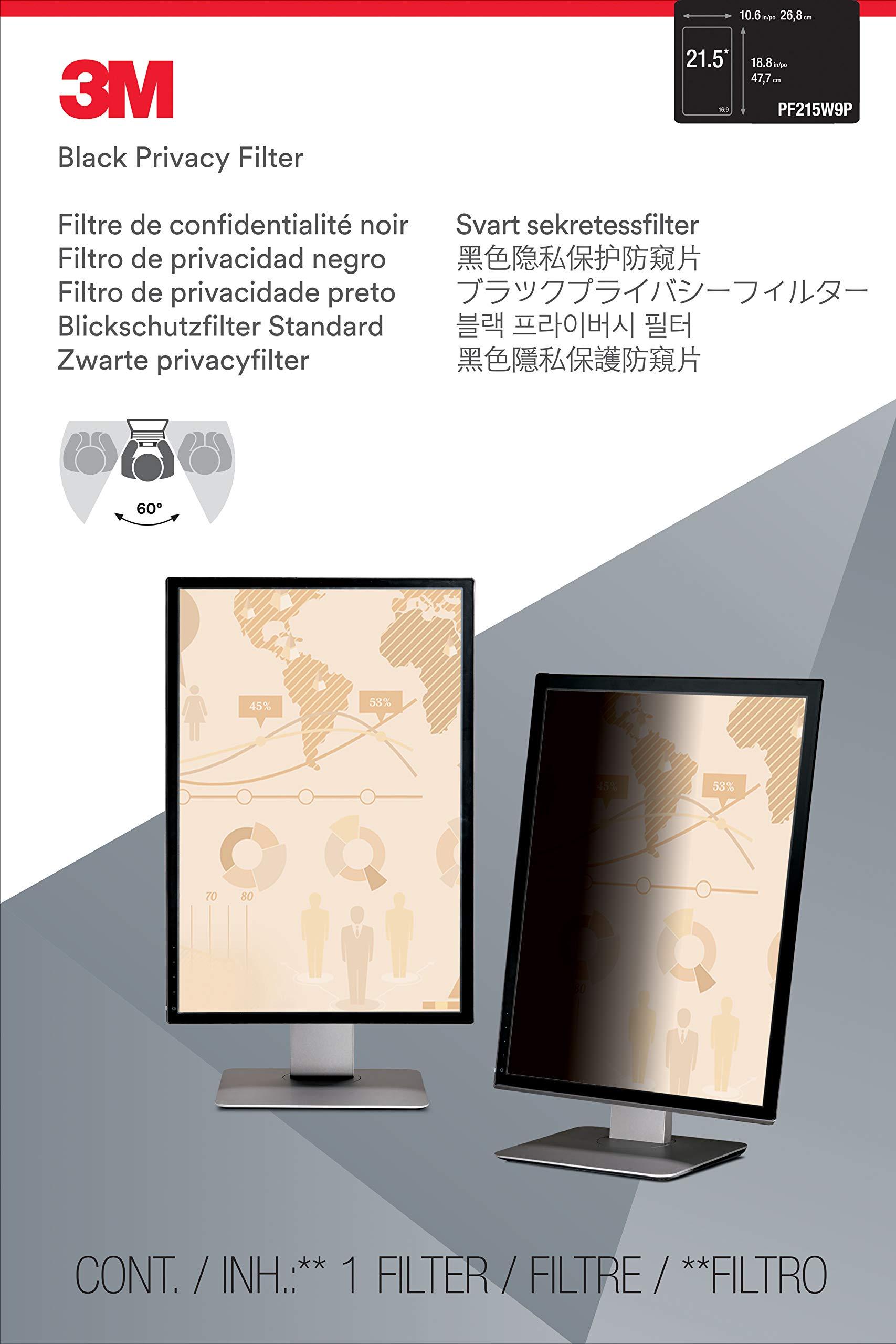 3M 3M PF215W9P Privacy Filter for 21.5\" Widescreen Monitor (16:9 Aspect Ratio) Portrait