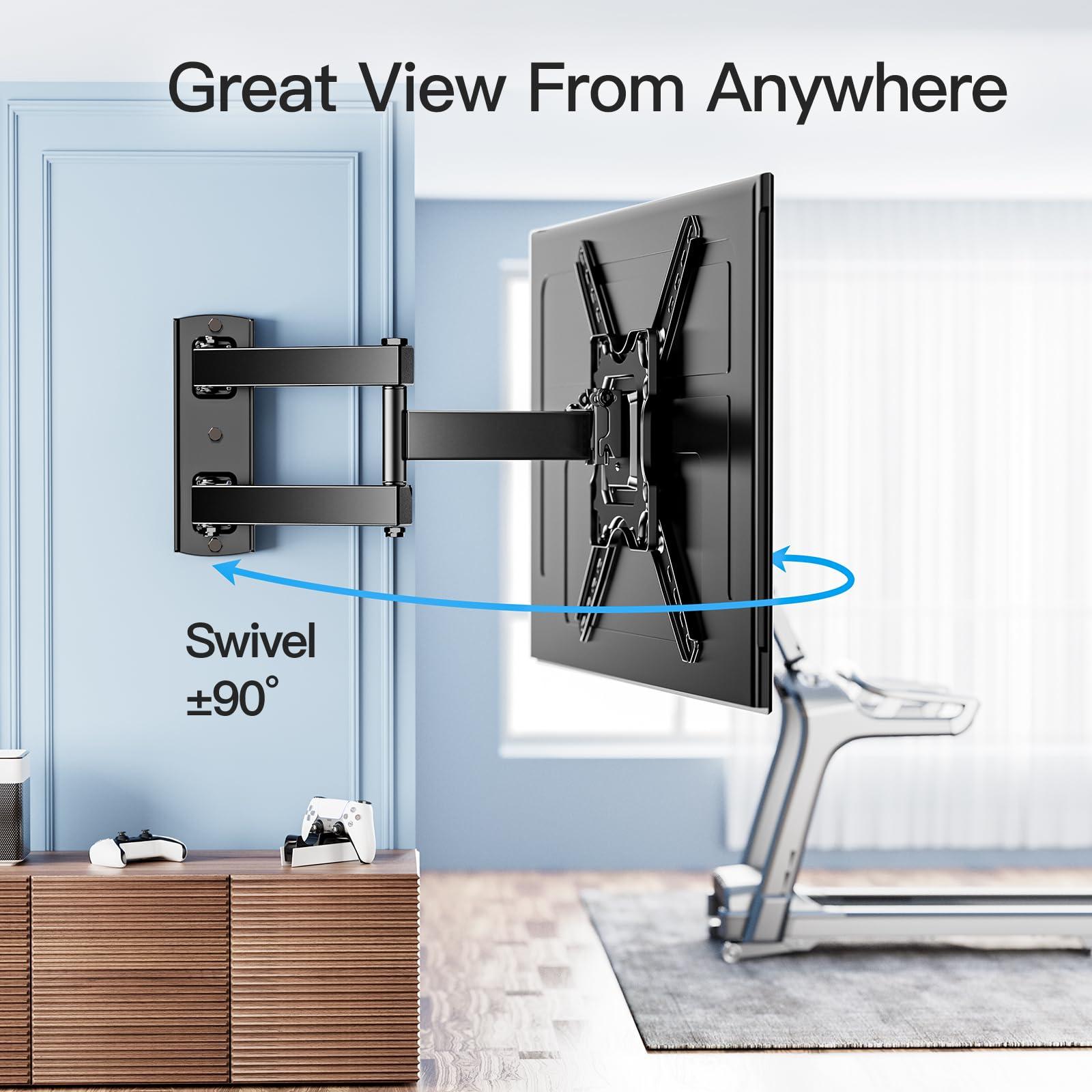 PERLESMITH PERLESMITH UL-Listed Full Motion TV Wall Mount for 26-60 Inch TVs,PSMFK1 & PERLESMITH UL Listed Full Motion TV Wall Mount for Most 26-60 inch Flat Curved OLED 4K TVs up to 77lbs, PSMFK12