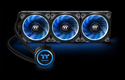 Thermaltake Thermaltake Floe 360mm, 16.8 Million Color Software Enabled (TT RGB Plus/Alexa/Razer Chroma), AMD (AM5/AM4)/Intel (LGA 2066/1200), AIO CPU Liquid Cooler CL-W158-PL12SW-A Black