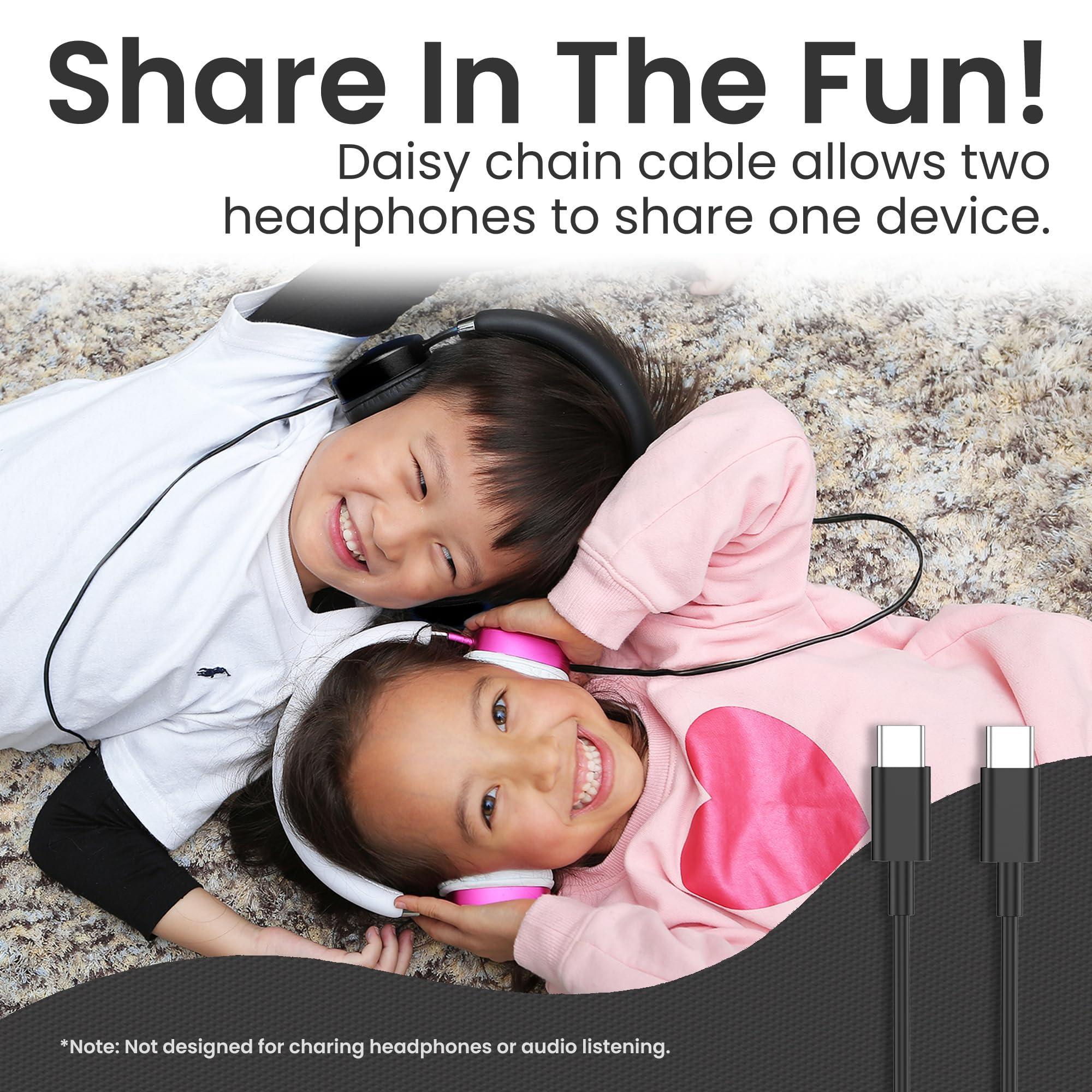 Puro Sound Labs Puro Sound Labs PuroQuiet Plus Volume Limited On-Ear Active Noise Cancelling Bluetooth Headphones Lightweight Headphones for Kids with Built-in MicrophoneSafer Sound Studio-Grade Quality (Black)