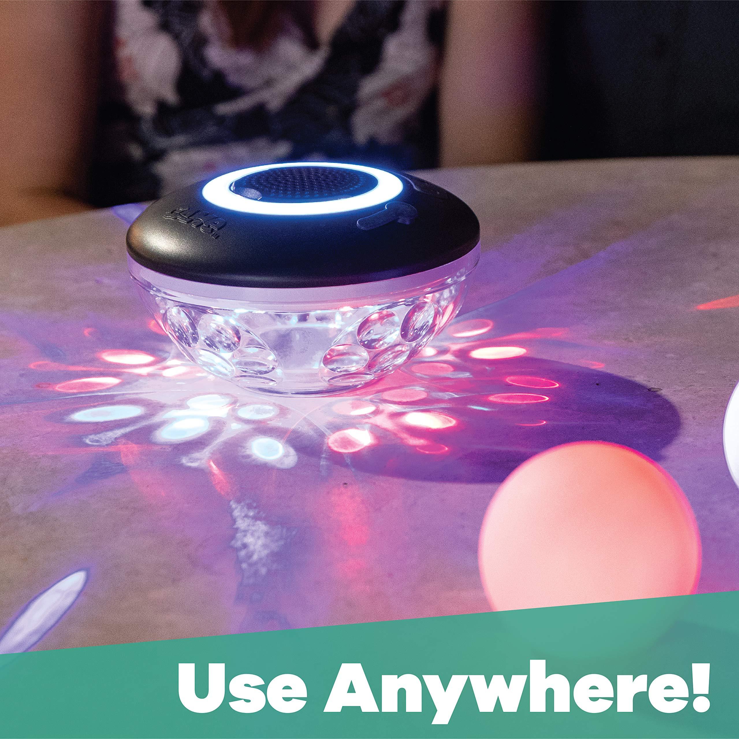 GAME GAME 4312 NEW Underwater Show Bluetooth Wireless Pool Speaker (Waterproof) with Disco Lights, White