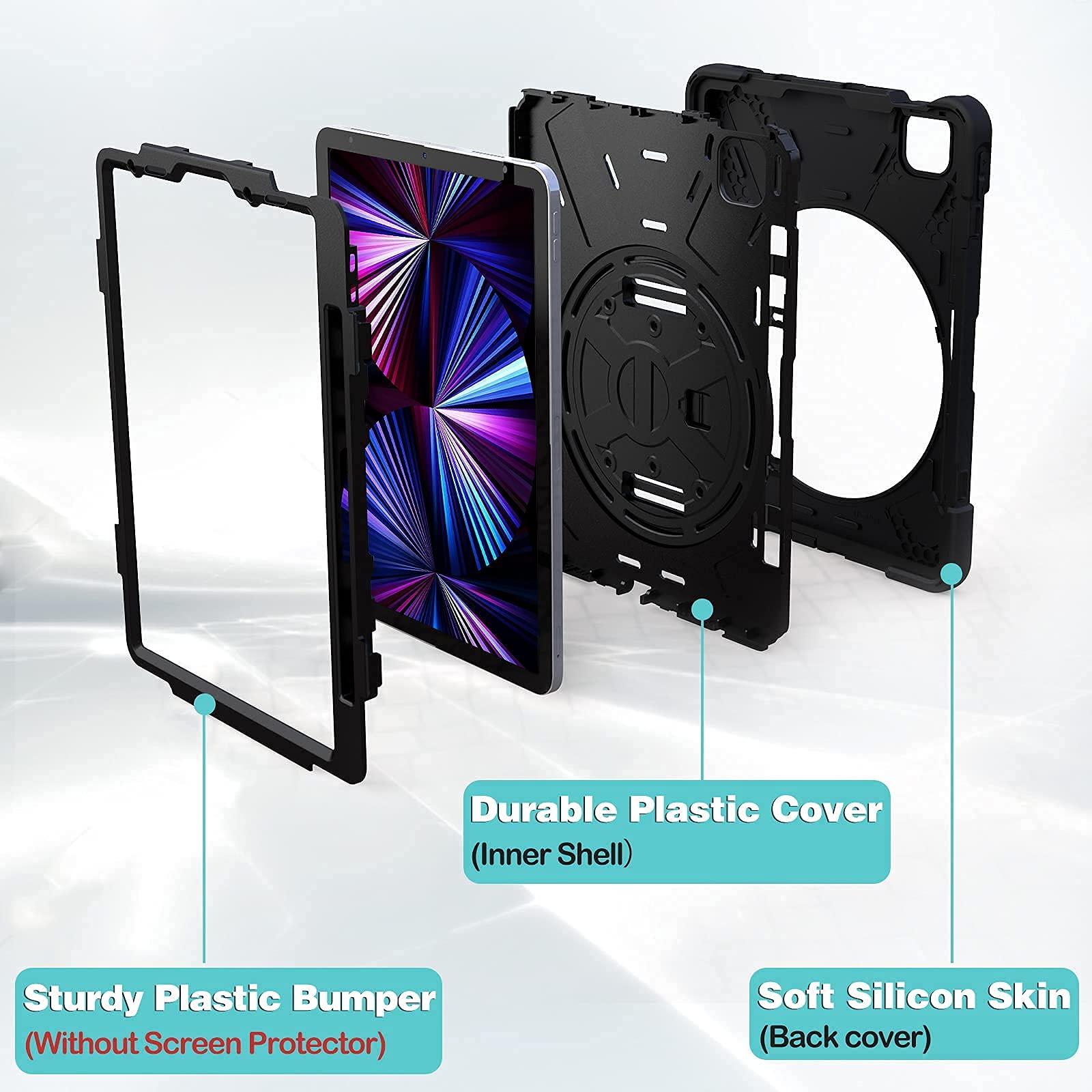 ProCase ProCase Screen Protector for iPad Pro 11 Inch Bundle with iPad Pro 11 Inch 2021 2020 2018 Rugged Heavy Case