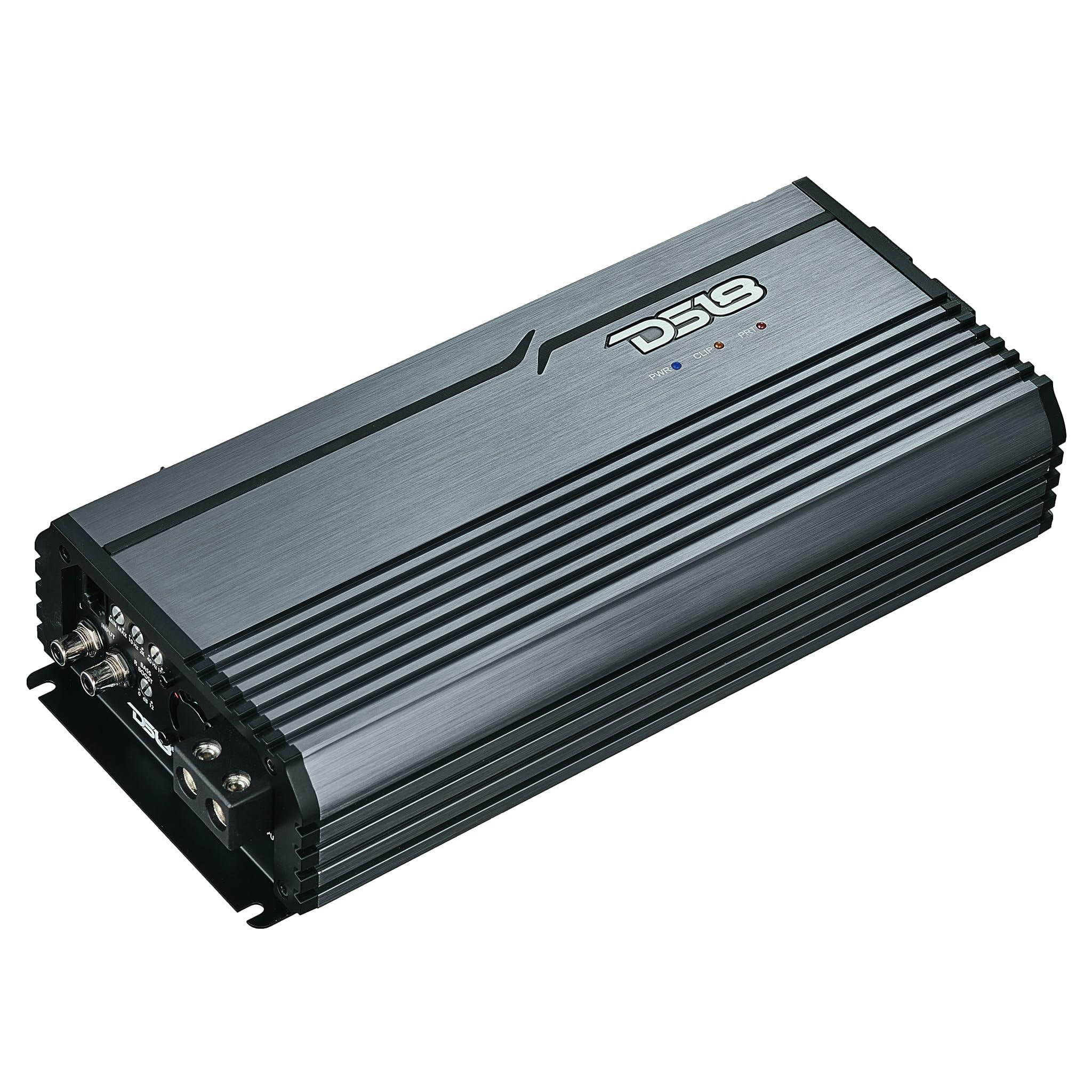 DS18 DS18 FRP FRP-5K/TI 1-Channel Amplifier 5000 Watts RMS @ 1-Ohm, Certified Dyno, Compact Full-Range Class D, Monoblock Amplifier, Exceptional Efficiency, Remote Level Control Knob, Titanium (Renewed)