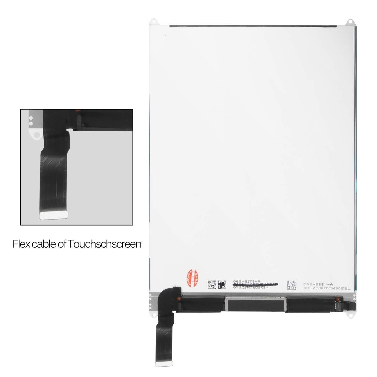 A-MIND Replacement LCD Display Screen for iPad Mini 1 7.9" A1432 A1455 A1454 LCD Display Screen Panel Repair Parts Kits,Including Tempered Glass with Free Tools(LCD Only)