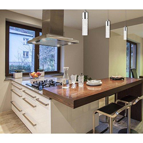 Westinghouse Lighting Westinghouse 6307900 Cava One-Light LED Indoor Mini-Pendant, Chrome Finish with Bubble Glass