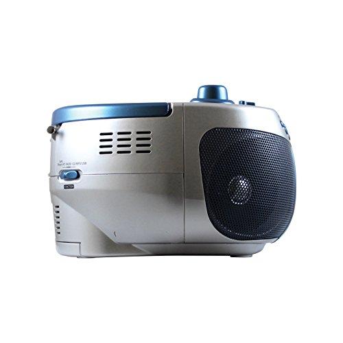 HamiltonBuhl HamiltonBuhl 5050ULTRA Educational Boombox Home CD Player Recorder Blue, 12inx9inx6in