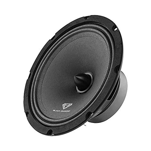 BLACK DIAMOND Pair of Black Diamond 8" 140 Watts 4-Ohm Mid-Range Speakers with Bullet