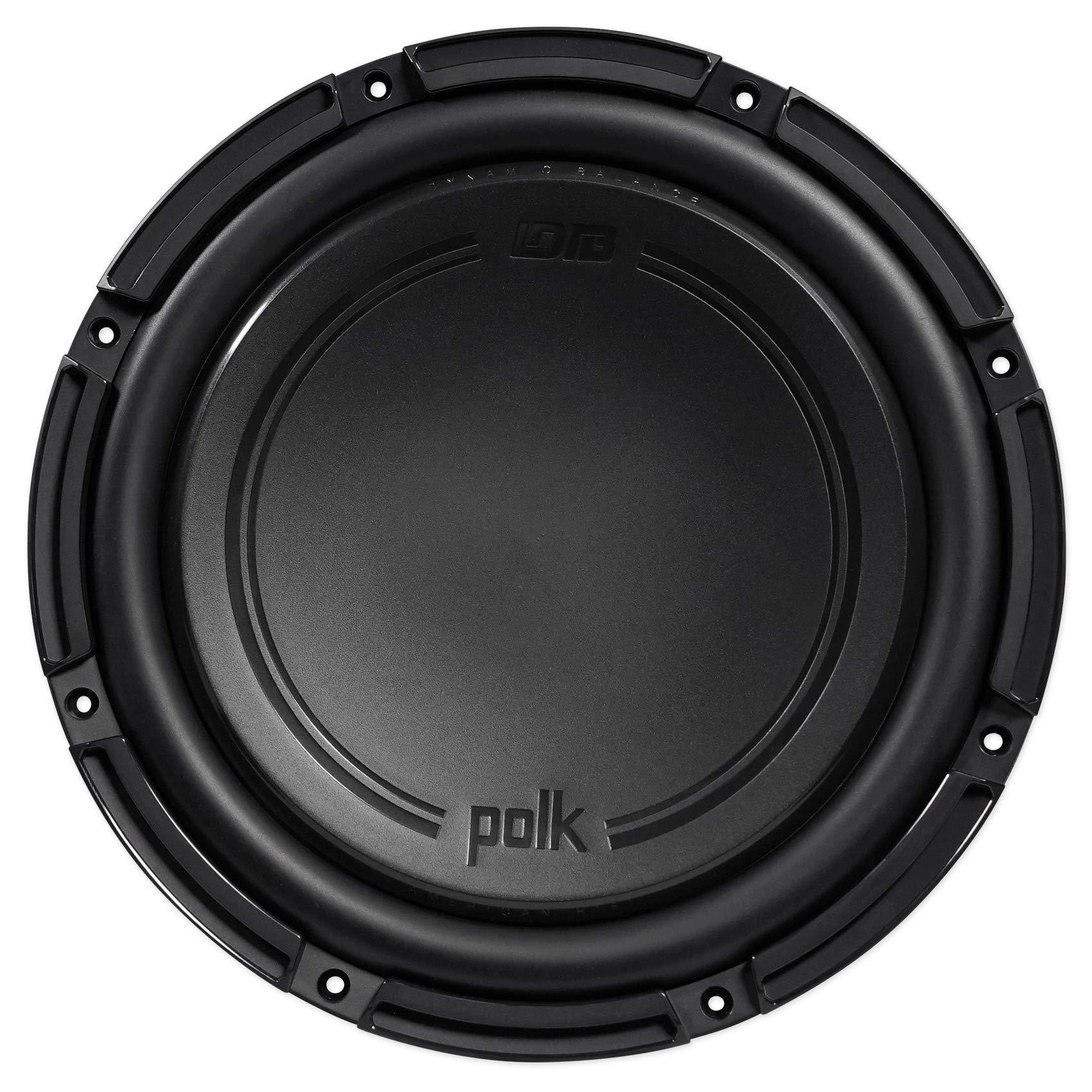 Audiosavings Audiosavings Bundle: (1) Polk Audio DB1242DVC 12 1110 Watt Dual 4-Ohm Car/Marine Audio Subwoofer Sub Bundle with (1) Rockville RPB2-BLACK Handheld Wireless Portable Bluetooth Speaker Sound (Items 2)