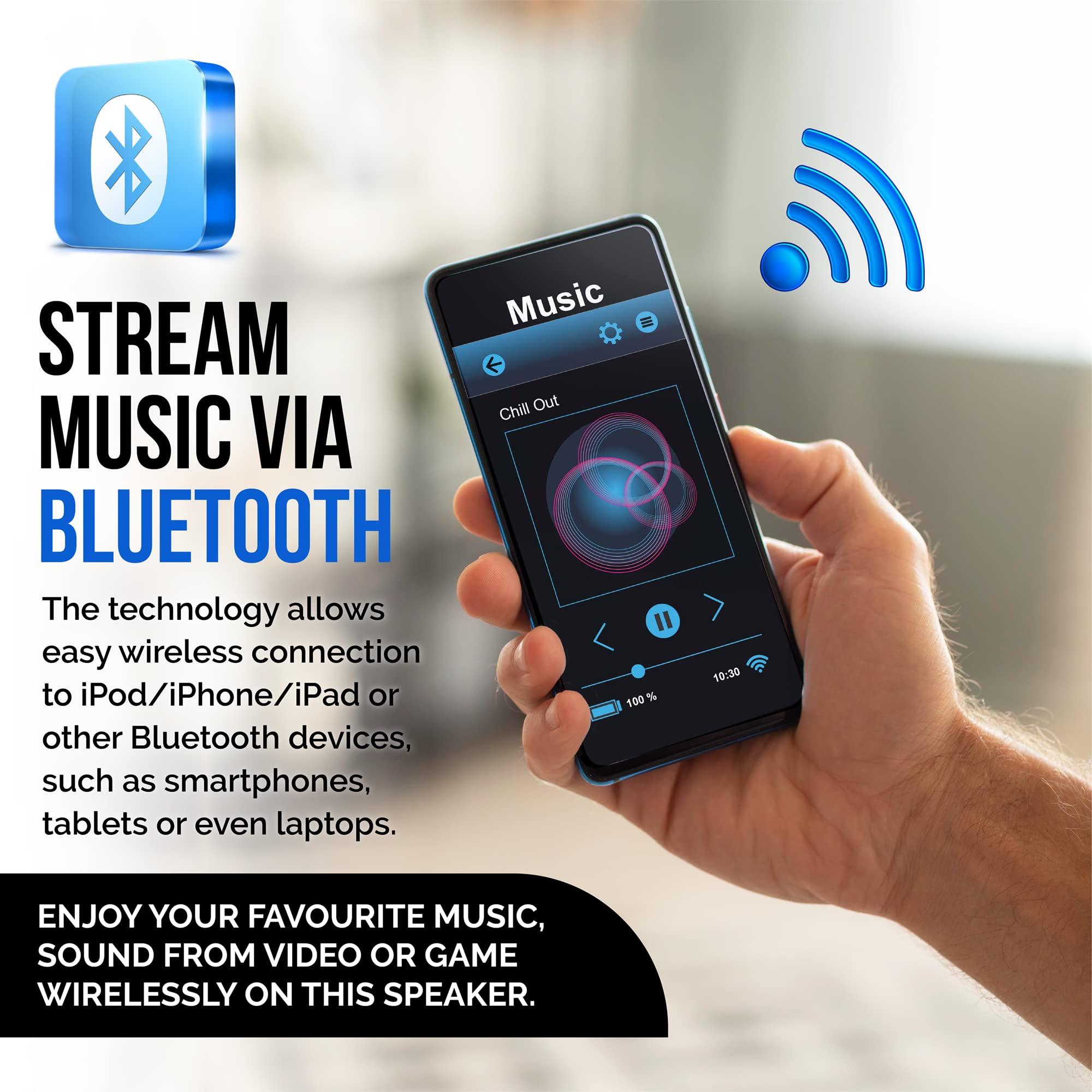 PHILIPS Philips Portable CD Player Boombox Bluetooth with Cassette Player All in one Powerful Stereo Boom Box CD Player for Home Mega Bass Reflex Speakers, Radio/USB/MP3/AUX Input with Backlight LCD Display