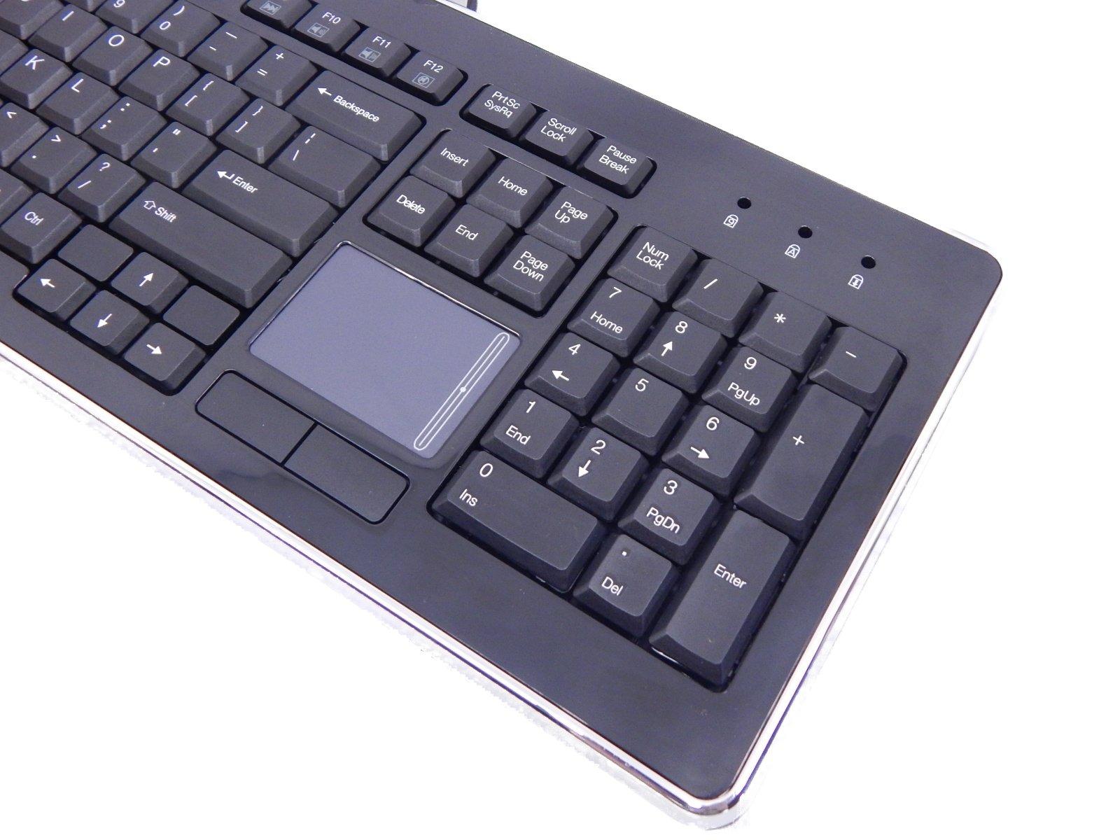 Adesso Adesso AKB-440UB SlimTouch Desktop Keyboard with Integrated Touchpad and Multimedia Hotkeys