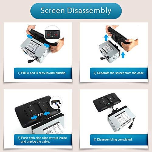 SYGAV SYGAV 2 Din Android 10 Car Stereo 10.2" Rotatable Screen Radio 4G+64G with GPS Navigation Built in DSP Dash Kit(Double Din)