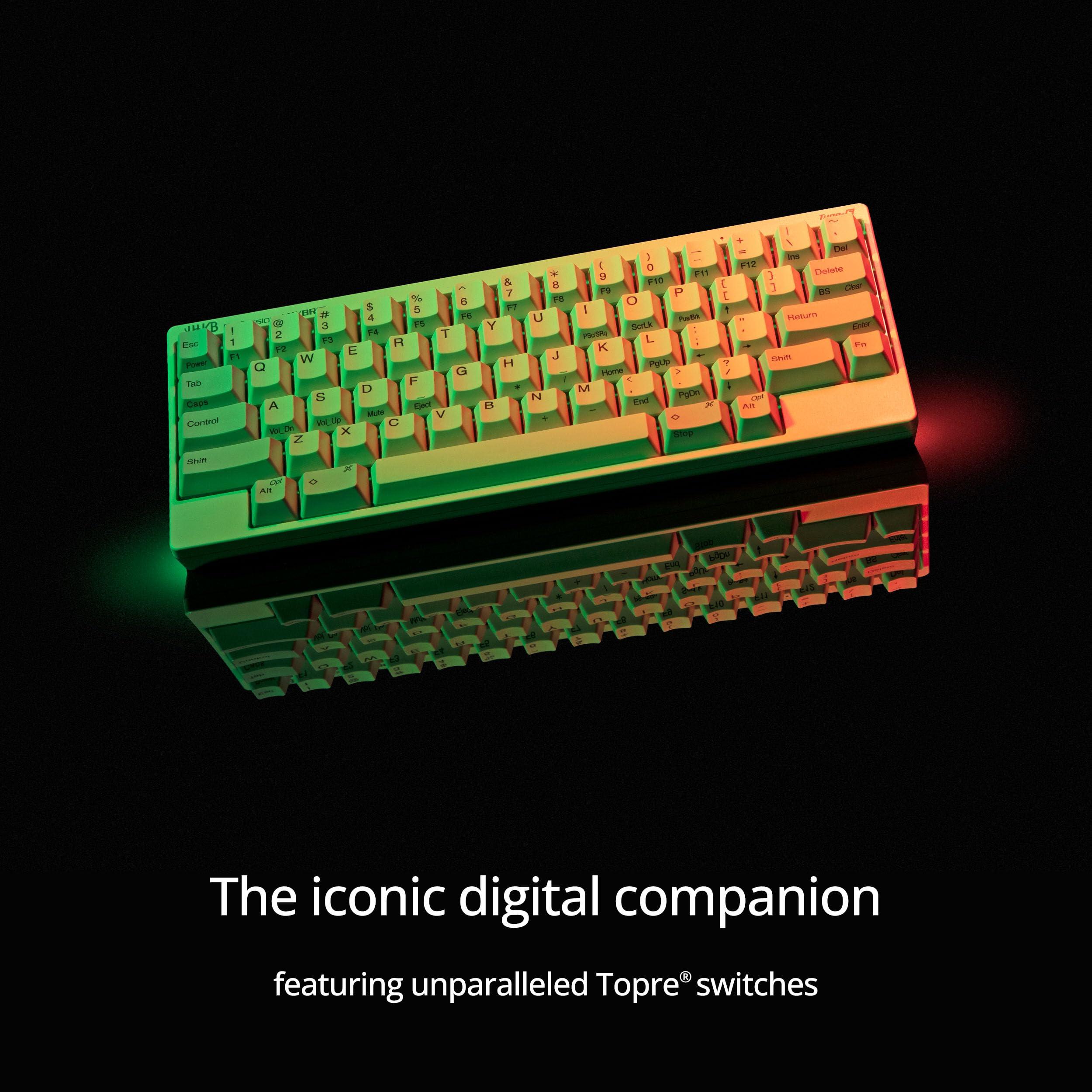 HHKB HHKB - Happy Hacking Keyboard Professional Hybrid Type-S Snow (Wireless, Bluetooth, Wired, USB, Silent, Mac, Windows, White, Blank) with 2 Year Advance Exchange Warranty