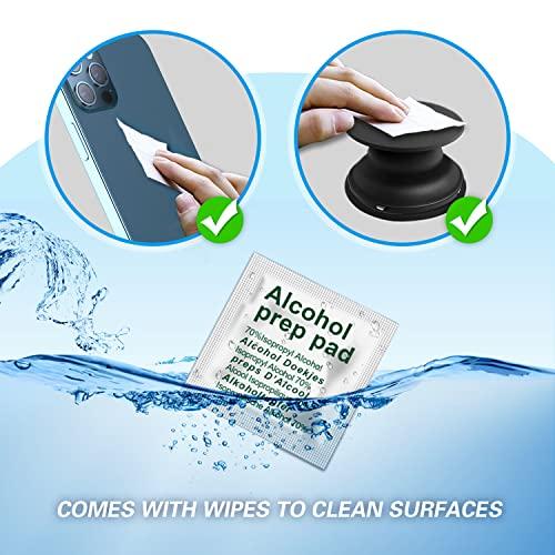 volport 3M Sticky Adhesive Replacement Parts for Pops Socket Base, 6pcs 1.38 Circle Double Sided Tape for Collapsible Grip Stand's Back, 2pcs VHB Sticker Pads for Car Socket Mount & Cell Phone Magnetic Holder