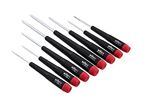 Wiha Wiha 26199 Slotted and Phillips Screwdriver Set in Rugged Canvas Pouch, 8 Piece