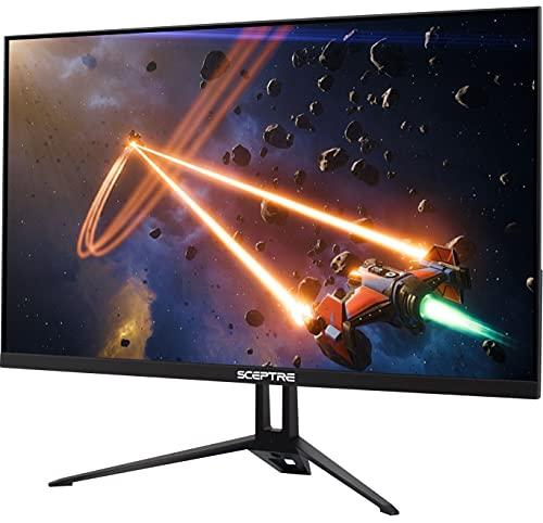 Sceptre Sceptre IPS 27-inch Gaming Monitor 1920 x 1080p up to 165Hz 1ms AMD FreeSync Premium 119% sRGB DisplayPort HDMI Build-in Speakers, Machine Black (E275B-FPT168S)