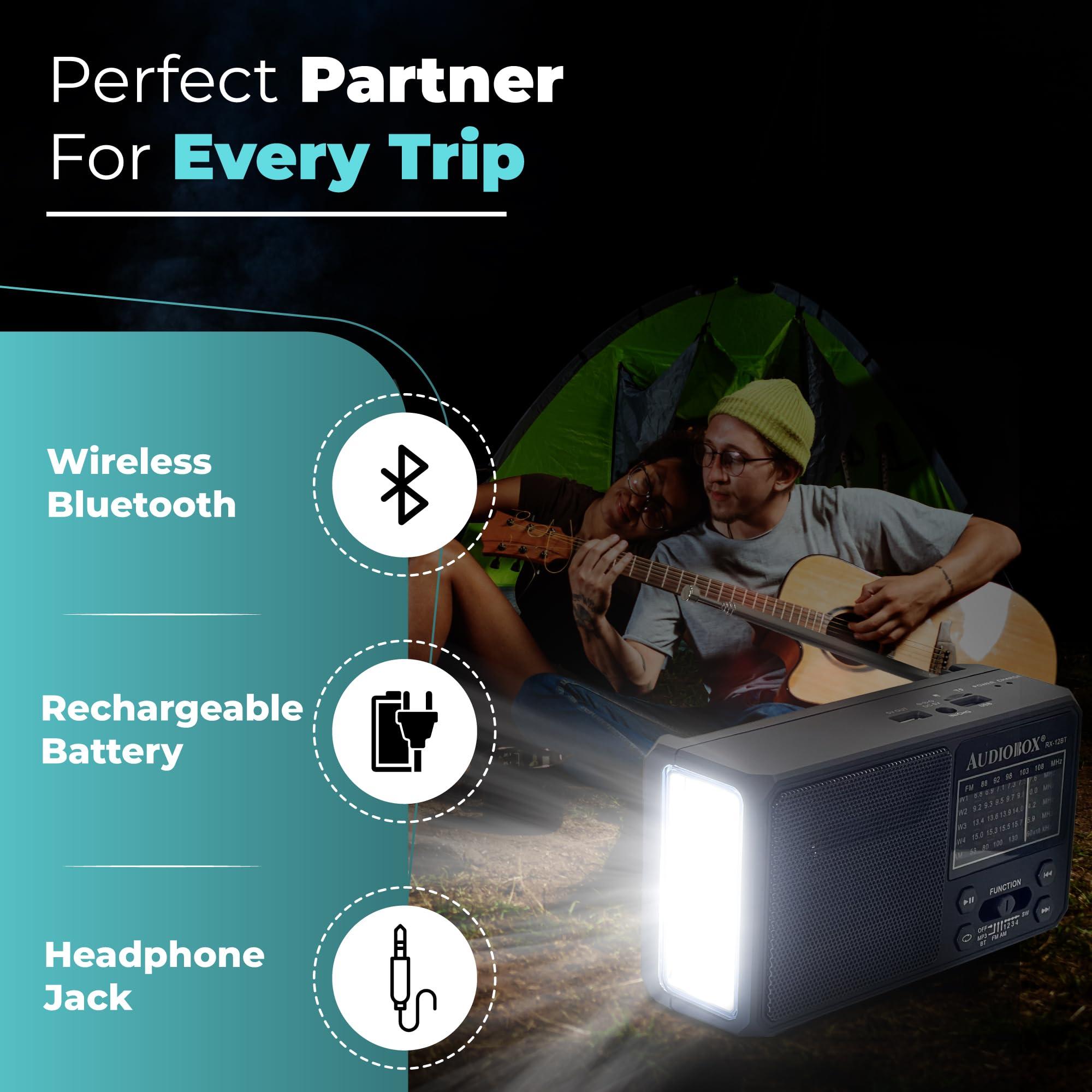 Audiobox Audiobox RX-12BT Multiband Solar Emergency Radio