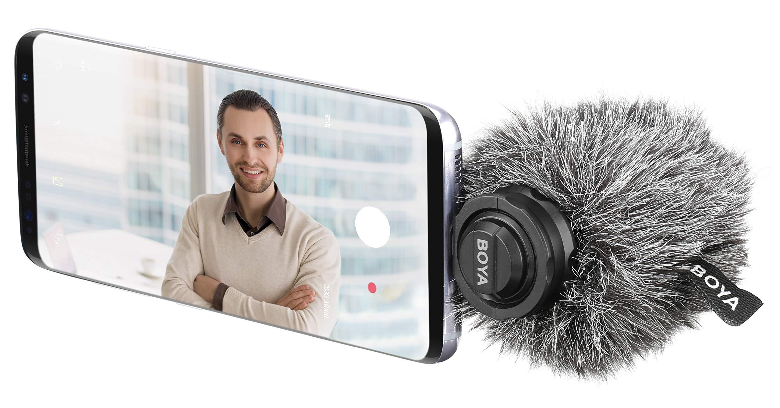BOYA Boya BY-DM100 Plug & Play Digital Stereo Cardioid Condenser Microphone with Plug-in USB Type-C Connector for Android Devices (BYDM100)