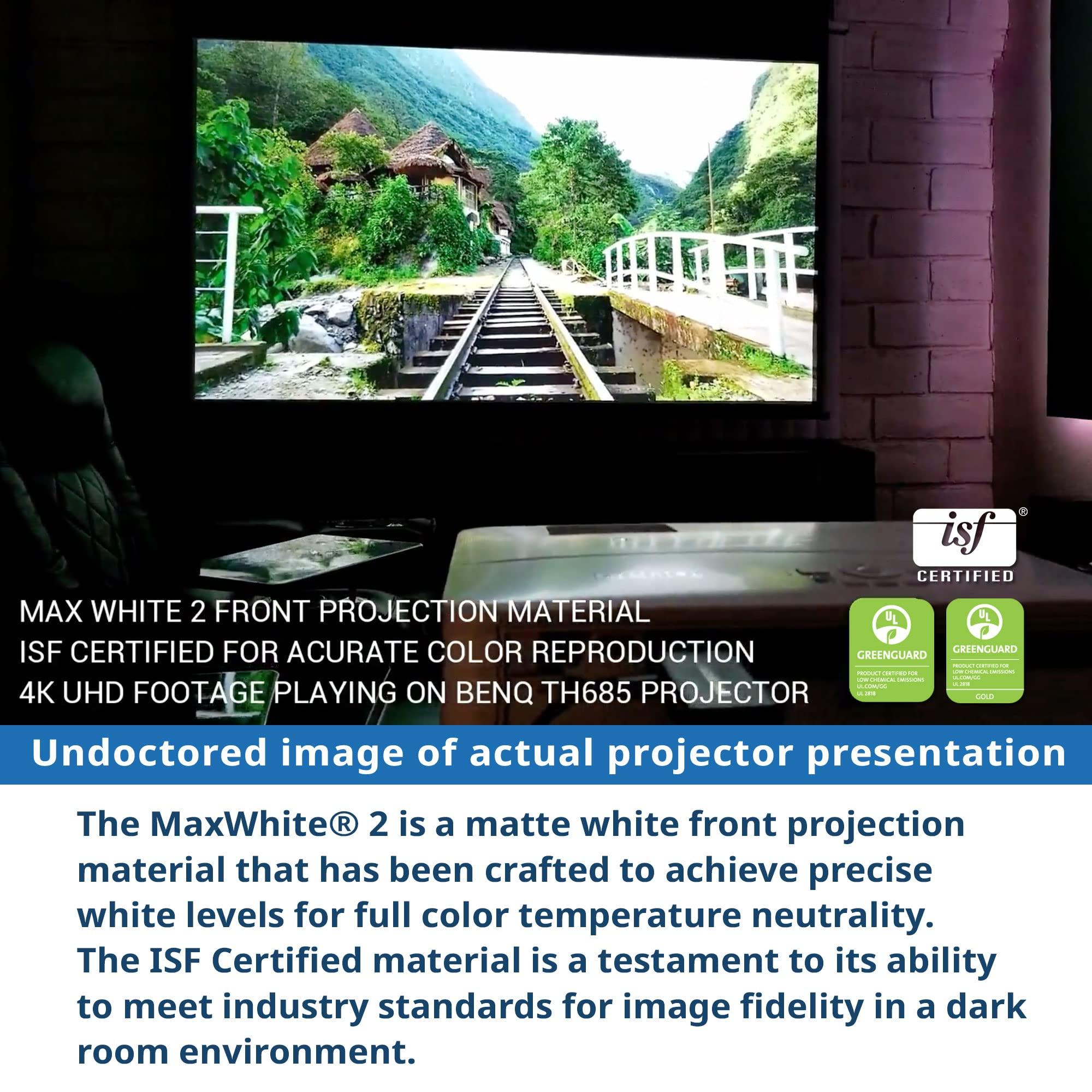 Elite Screens Projector Screen Elite Screens Spectrum, 106-INCH Diag 16:10, Motorized Projection Screen Movie Home Theater 4K/8K Ultra HD Ready, ELECTRIC106X2