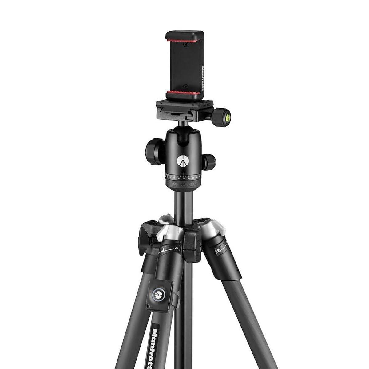 Manfrotto Manfrotto Element MII Mobile Bluetooth 4-Section Carbon Fiber Traveler Tripod, Black