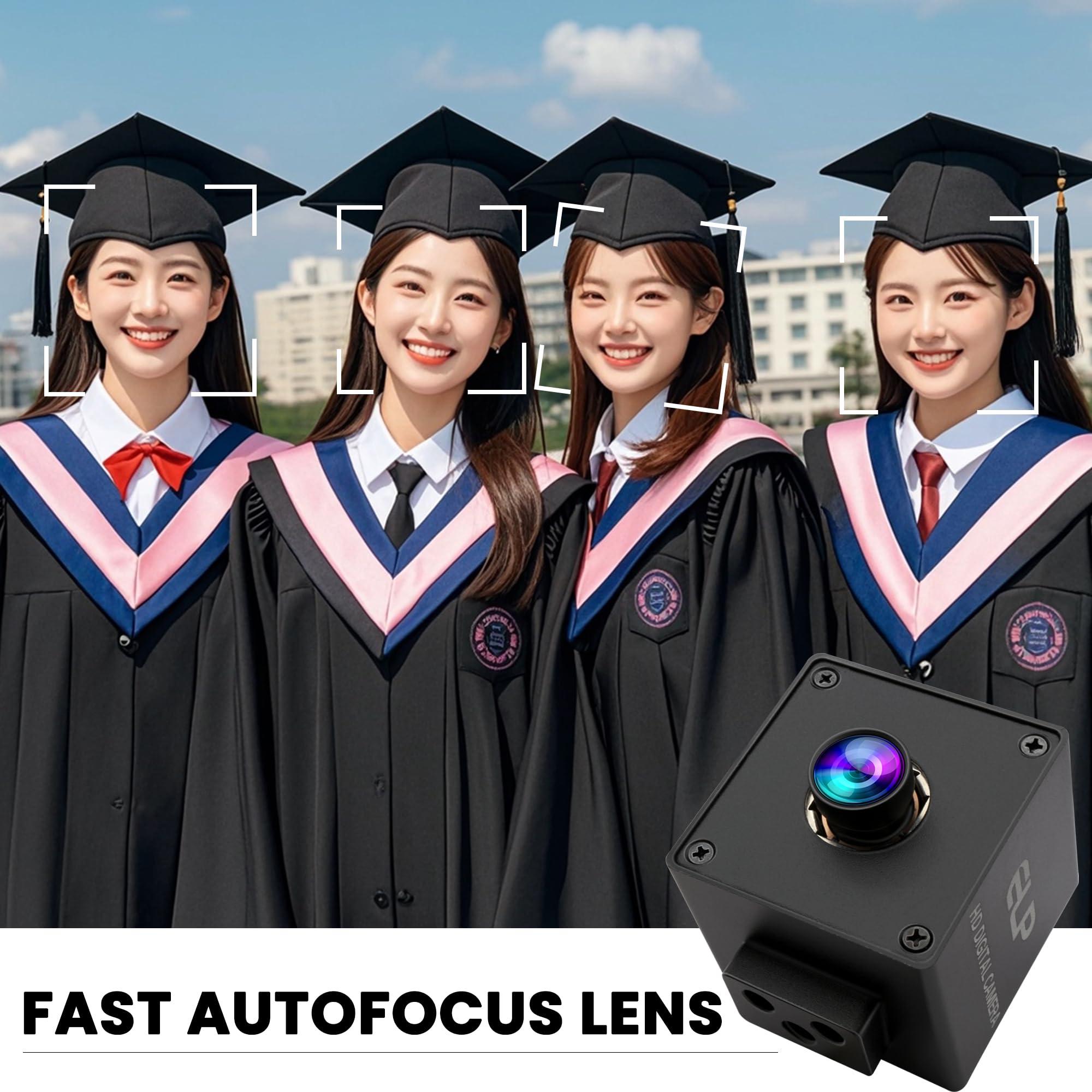 ELP ELP 1080P 120fps USB Autofocus Camera for Computer 11.6mp Lightburn Camera Mini UVC USB2.0 Webcam High Speed PC Camera Wide Angle USB Security Web Camera for Laptop (100 Low distoriton Lens)