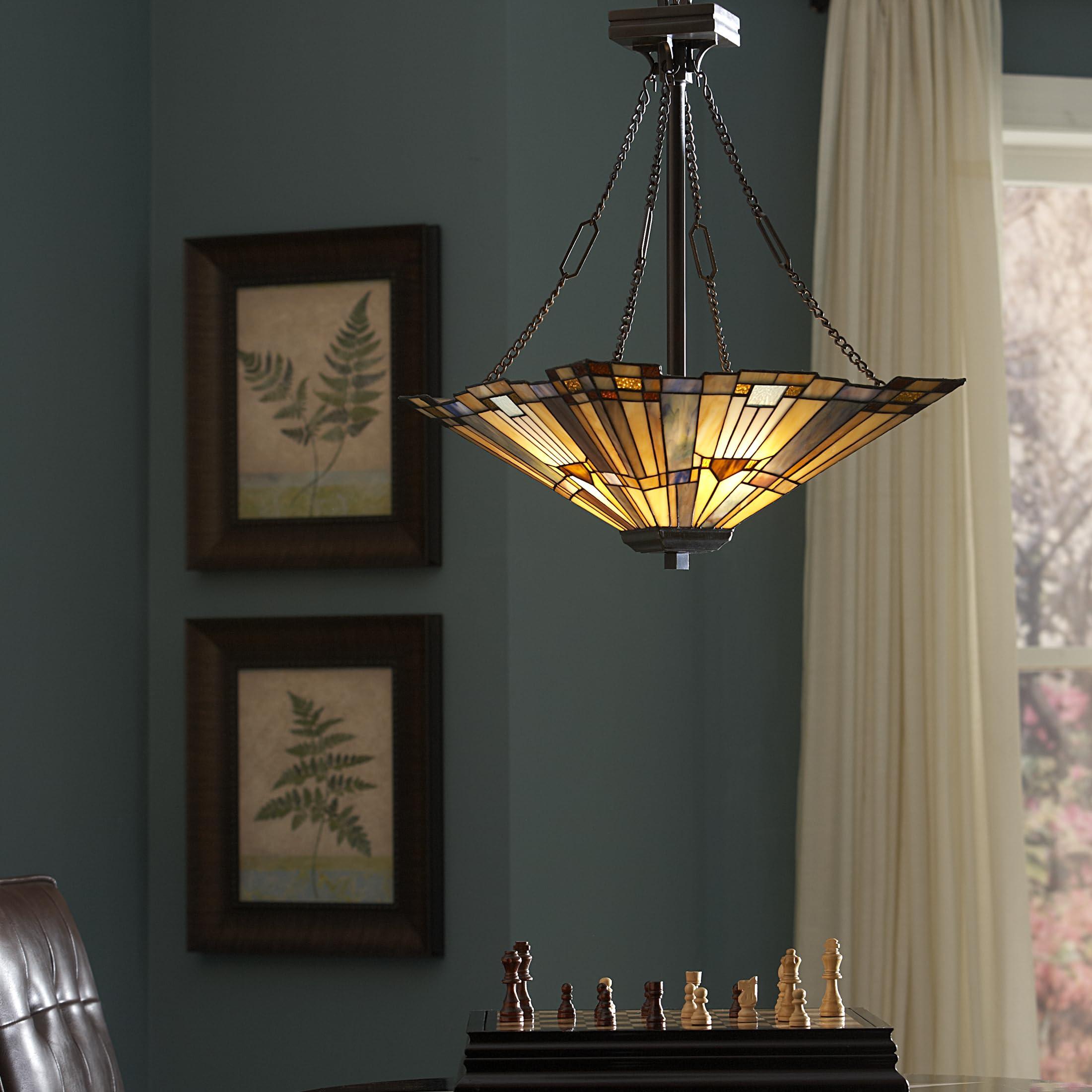 Quoizel Quoizel Inglenook 3-Light Valiant Bronze Pendant Light